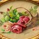 Aquarelle sur papier par A.Euget Barry bouquet de fleurs cadre dore