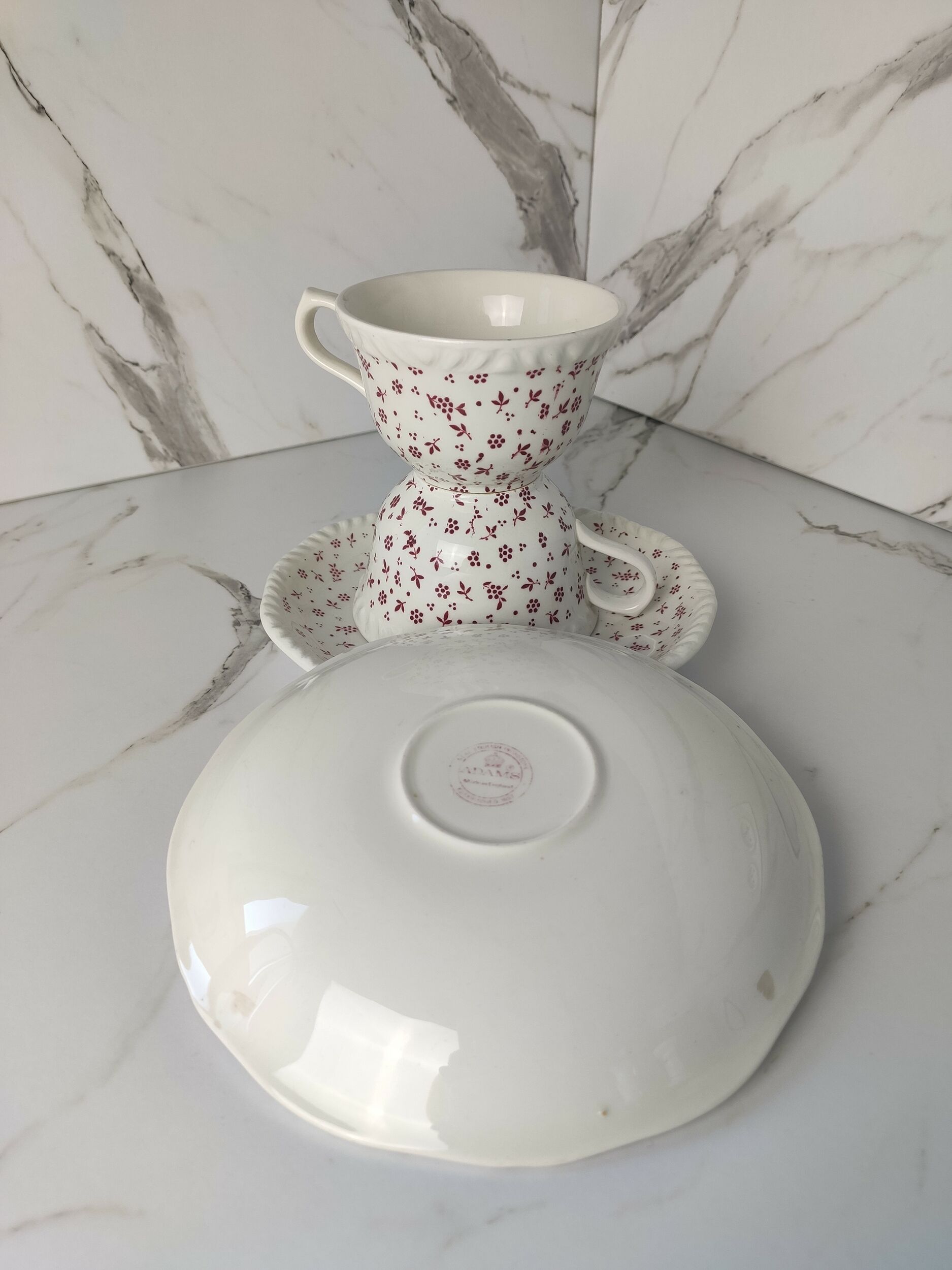 2 ceramic tea cups Adams England