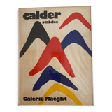Alexander Calder lithographic poster, "Stabiles", Maeght Gallery