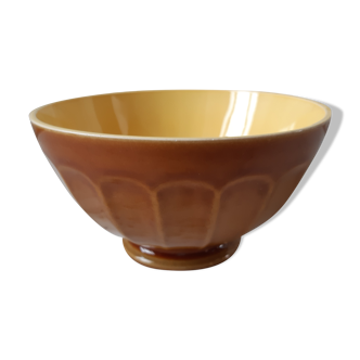 Bowl Digoin Sarreguemines amber 70s