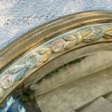 Beveled mirror plaster decoration knots and leaves