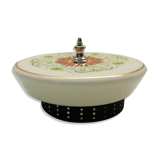 Vintage ceiling in white opaline painted multicolor