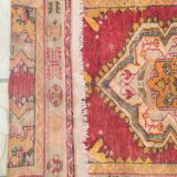 Tapis patiné orient laine fait mai 166 cm x 95 cm