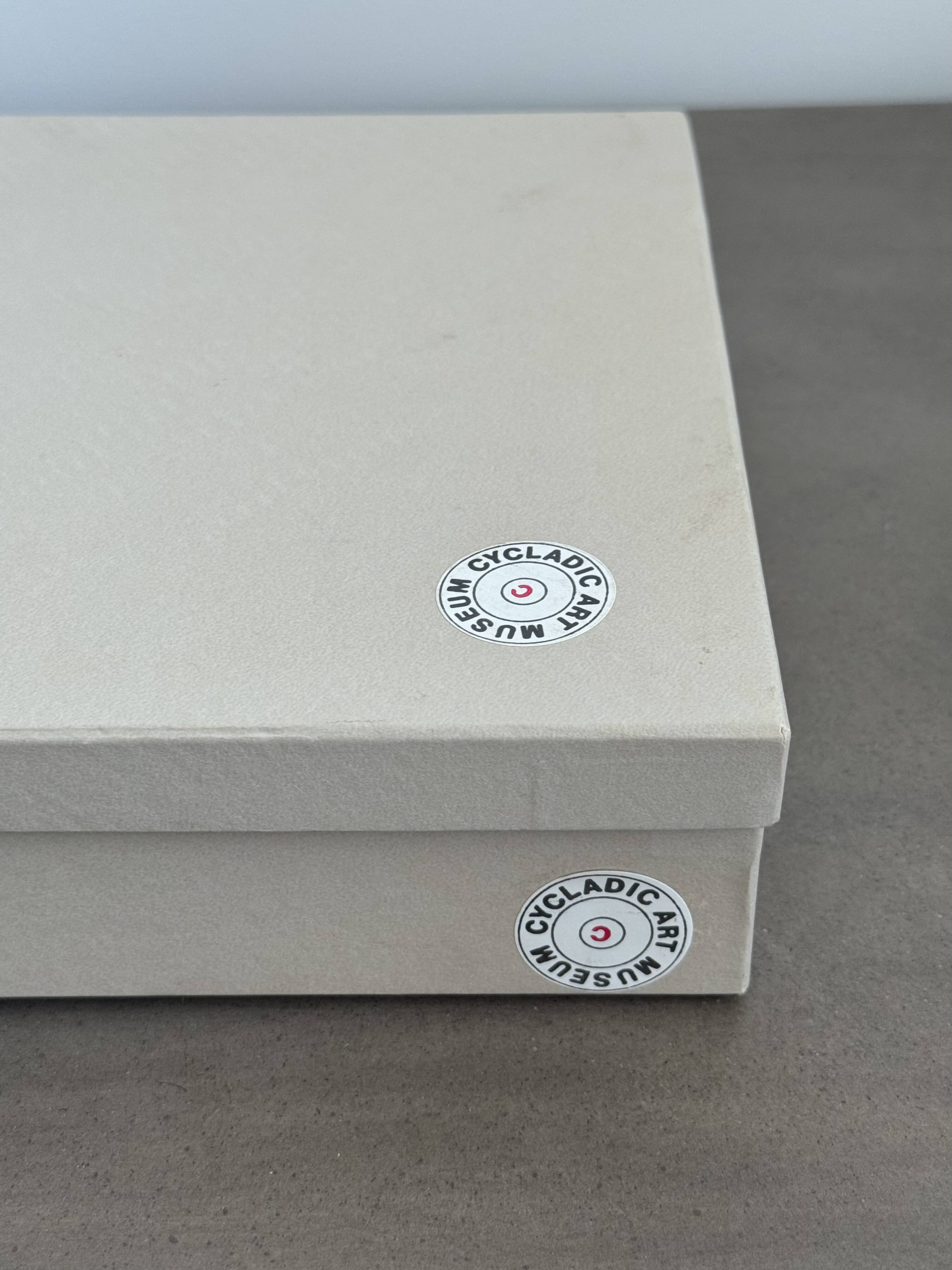 Pocket Video / Metal Ashtray with Brutalist Design Signed Cycladic Art Muse