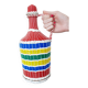 Bouteille scoubidou