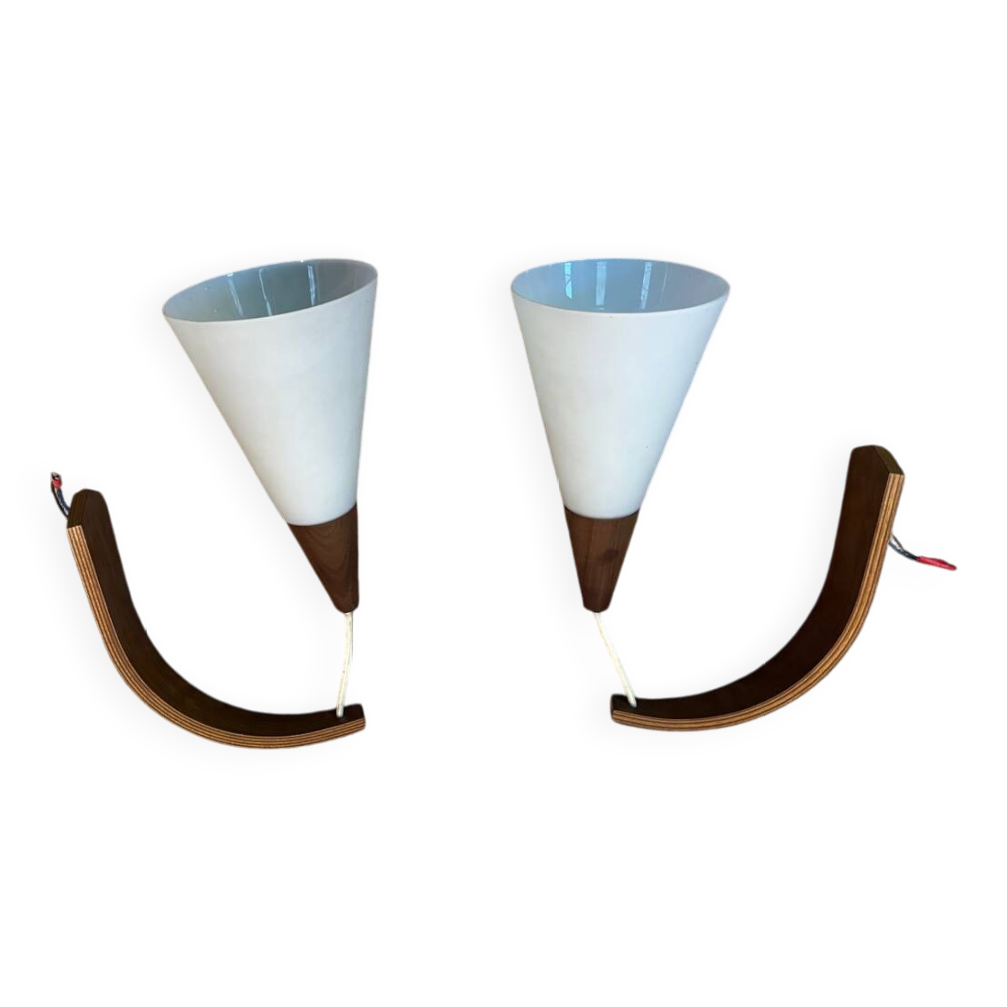 Paire d’appliques scandinaves