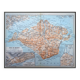 Île de Wight, Angleterre, plan original imprimé en 1913.