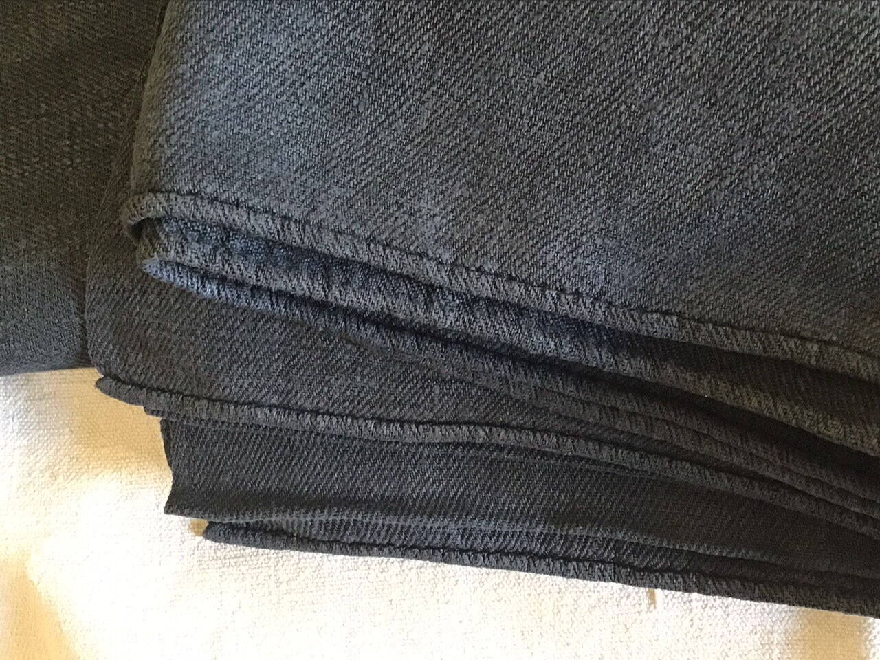 Farmcloth in old dark gray linen