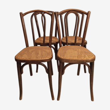 Set of 4 chairs bistrot 1900 by J and J Kohn model 462