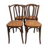 Set of 4 chairs bistrot 1900 by J and J Kohn model 462