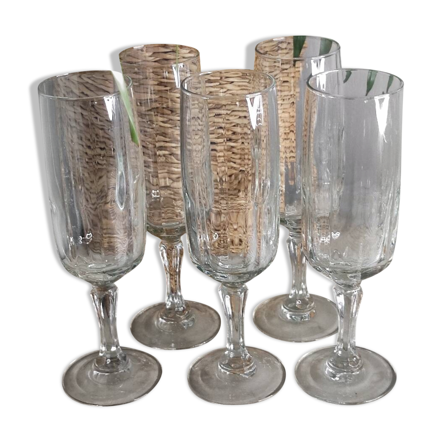 Bergamo crystal flutes