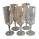 Bergamo crystal flutes