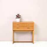 Scandinavian oak chest of drawers with two drawers