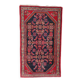 Handmade vintage Persian Hamadan rug 74cm x 129cm, 1960s