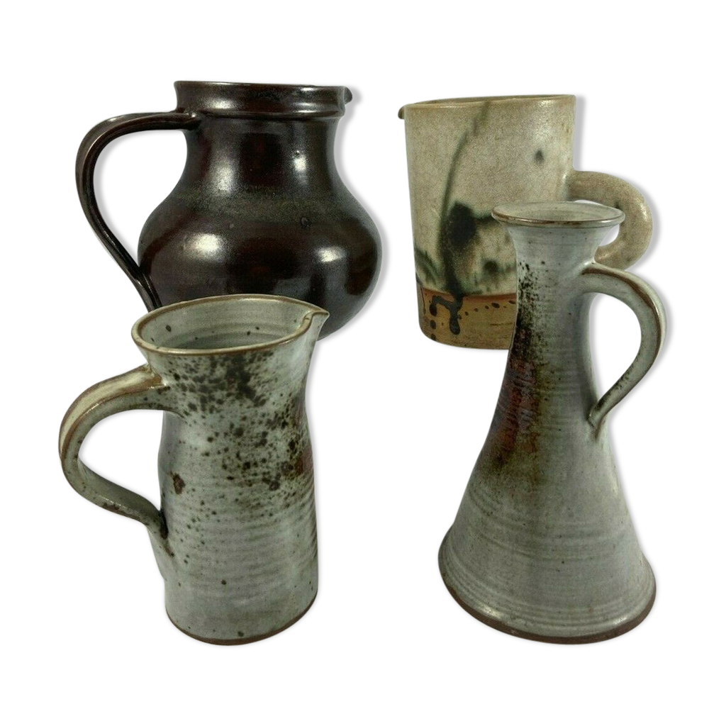 Creativity Home Lot de 4 petits pichets à crème en porcelaine fine avec bec verseur pour sauce, vinaigrettes, lait, micro-ondes et congélateur