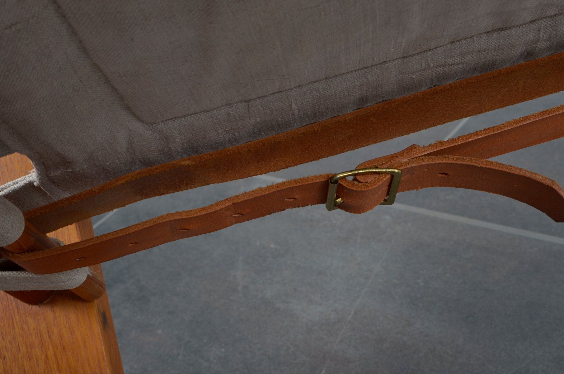 Mid-century mahogany safari chair by Burge Jensen for Bernstorffsminde M-belfabrik