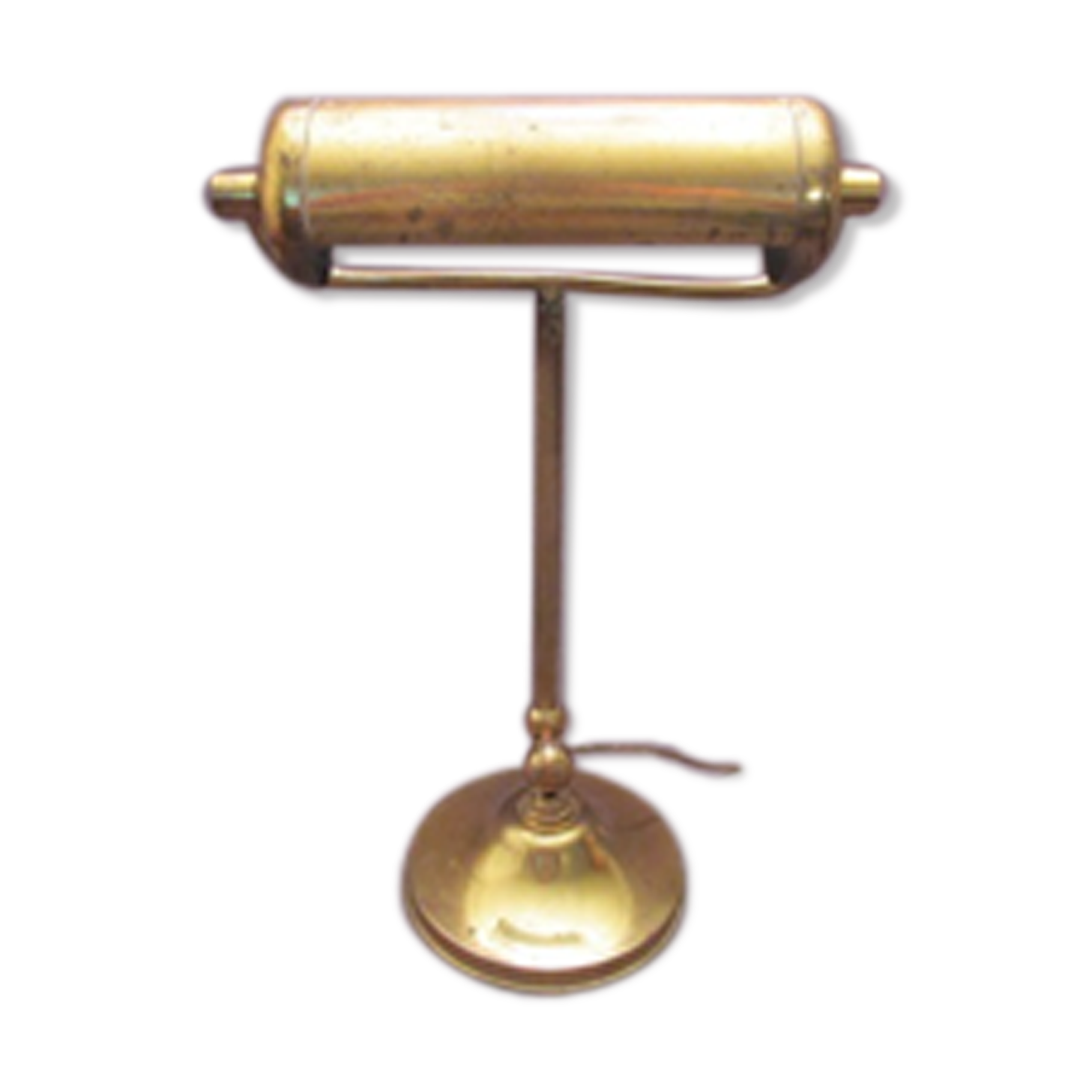 Old desk lamp, banker, notary, piano, brass