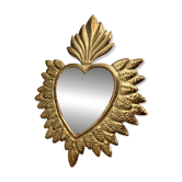 Golden ex-voto wall heart