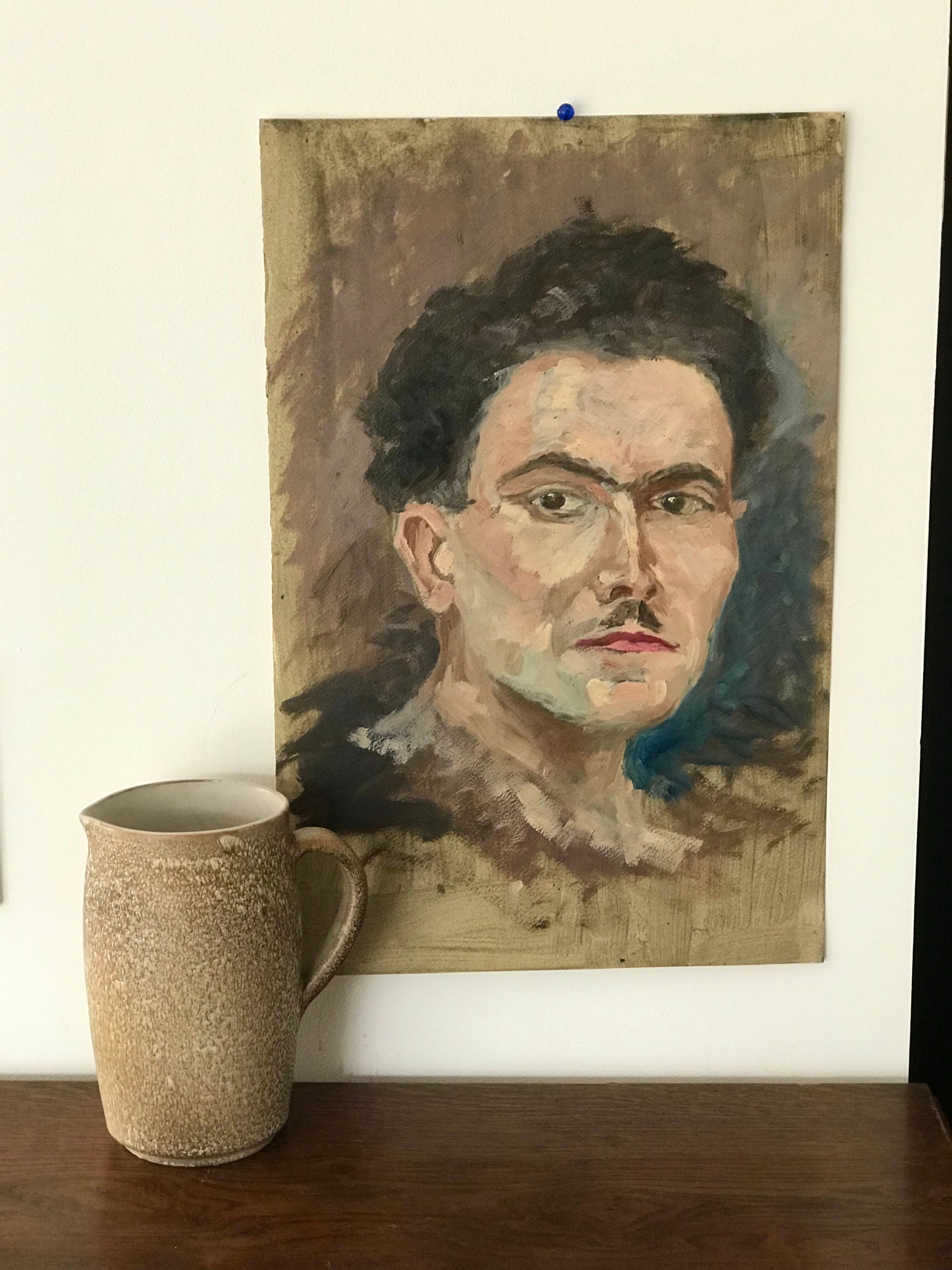 Oil painting on paper