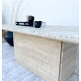 Travertine coffee table