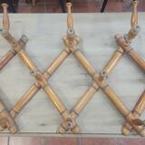 Bamboo wooden accordion wall coat holder