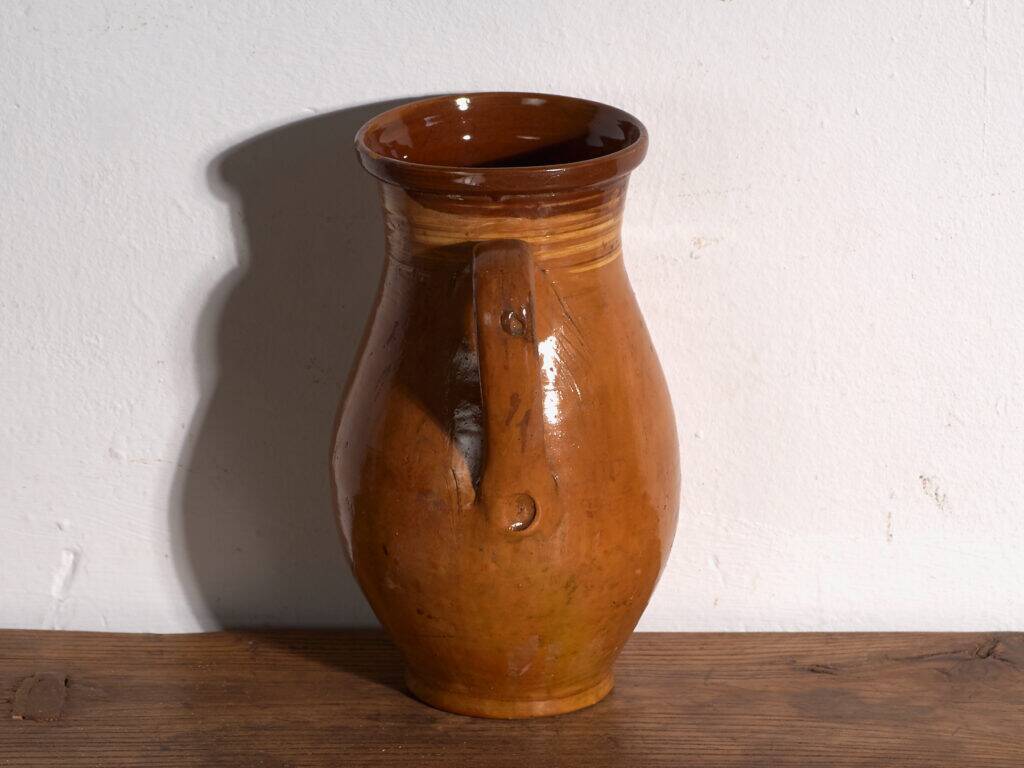 Old glazed ceramic jug – Central Europe, around 1930