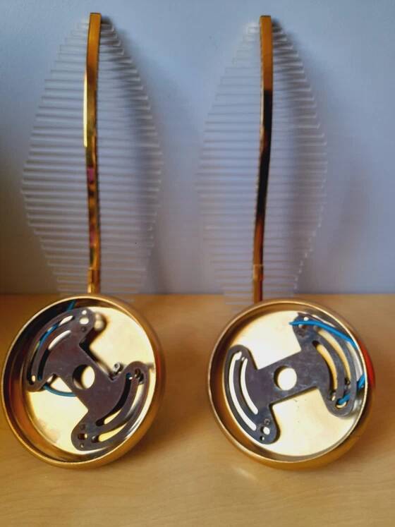Pair of Leaf Wall Sconces in Murano Glass, Gaetano Sciolari for Venini