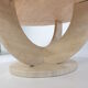Italian travertine coffee table, 1970s