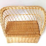 Rattan bench chest