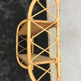 60'S rattan wall shelf