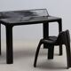 Fiberglass desk and chair set by Patrick Gingembre, 1970s