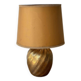 Murano Venice lamp 1960 signature golden inclusion with arrow