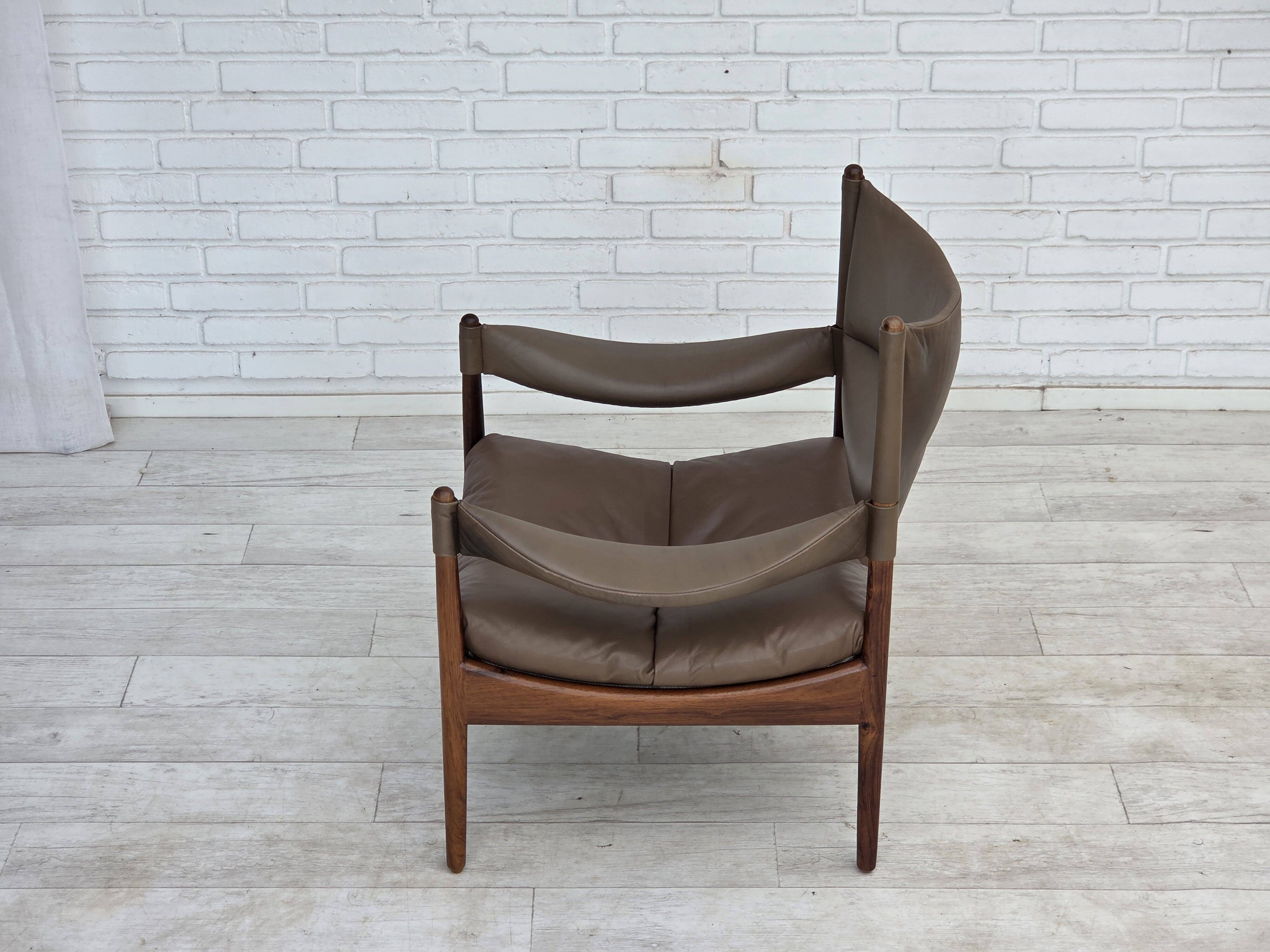 1970s, Danish design by Kristian Vedel, highback armchair model "Modus".