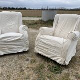 Pair of armchairs 1940 rocking-chair