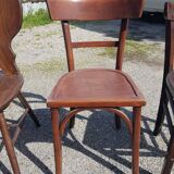 Set of six mismatched Baumann bistro chairs