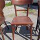 Lot de six chaises de bistrot dépareillées Baumann