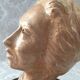 Bust face of woman art design 1950