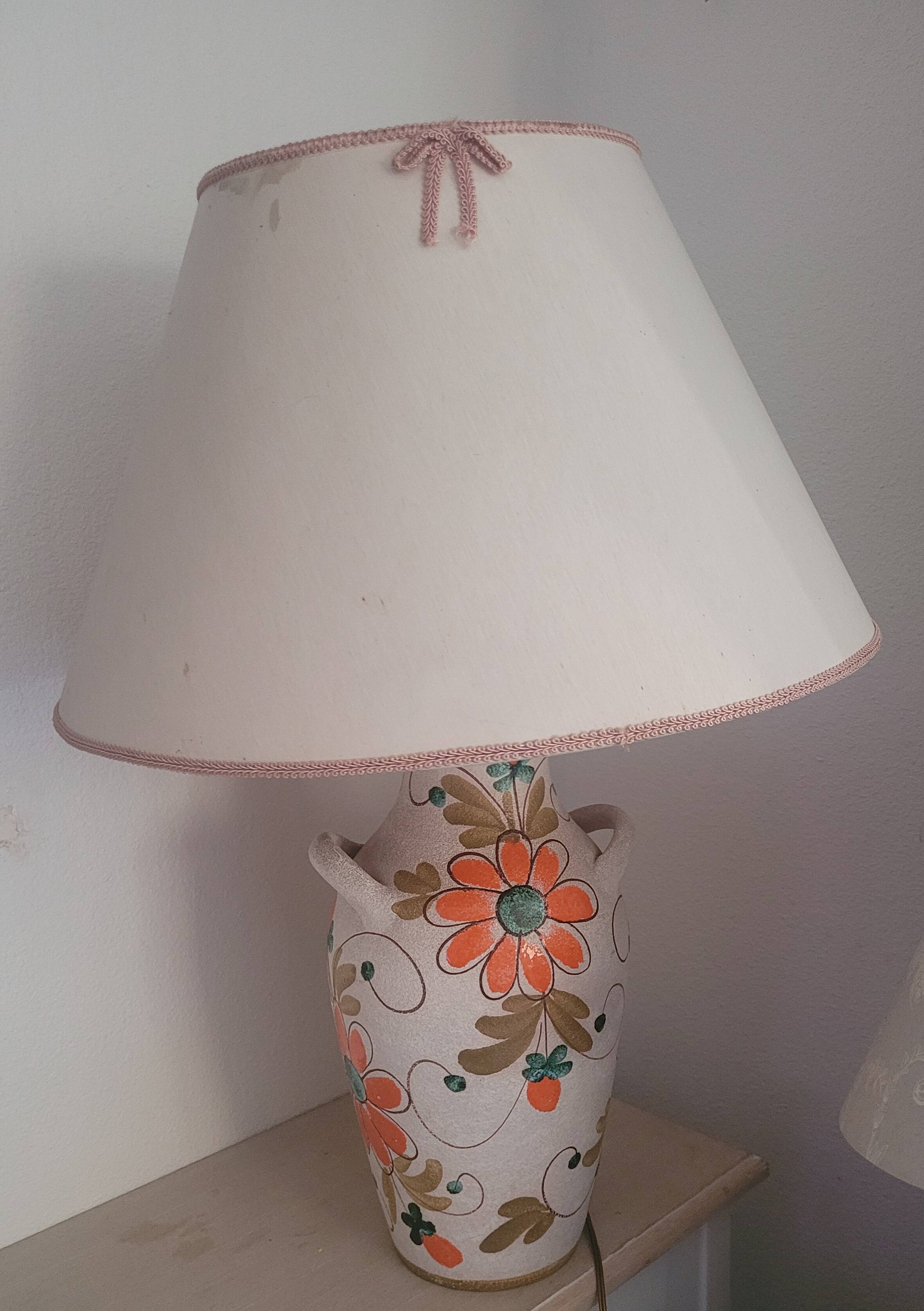 Lampe en céramique vintage