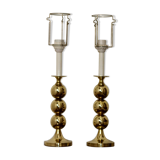 Paire de lampes suédoises en laiton