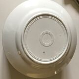 Set of 10 flat plates in gold style ceramic