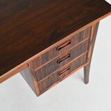 Svend Aage Madsen writing desk in rosewood H.P. Hansen Denmark 1960