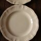 Lot 8 flat plates unbleached earthenware Sarreguemines