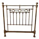 Early 20th century brass bed
