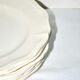 Series of 6 old plates in opaque earthenware of SARREGUEMINES Earth of iron cream 24.5cm