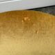 Toad armchair in gold velvet