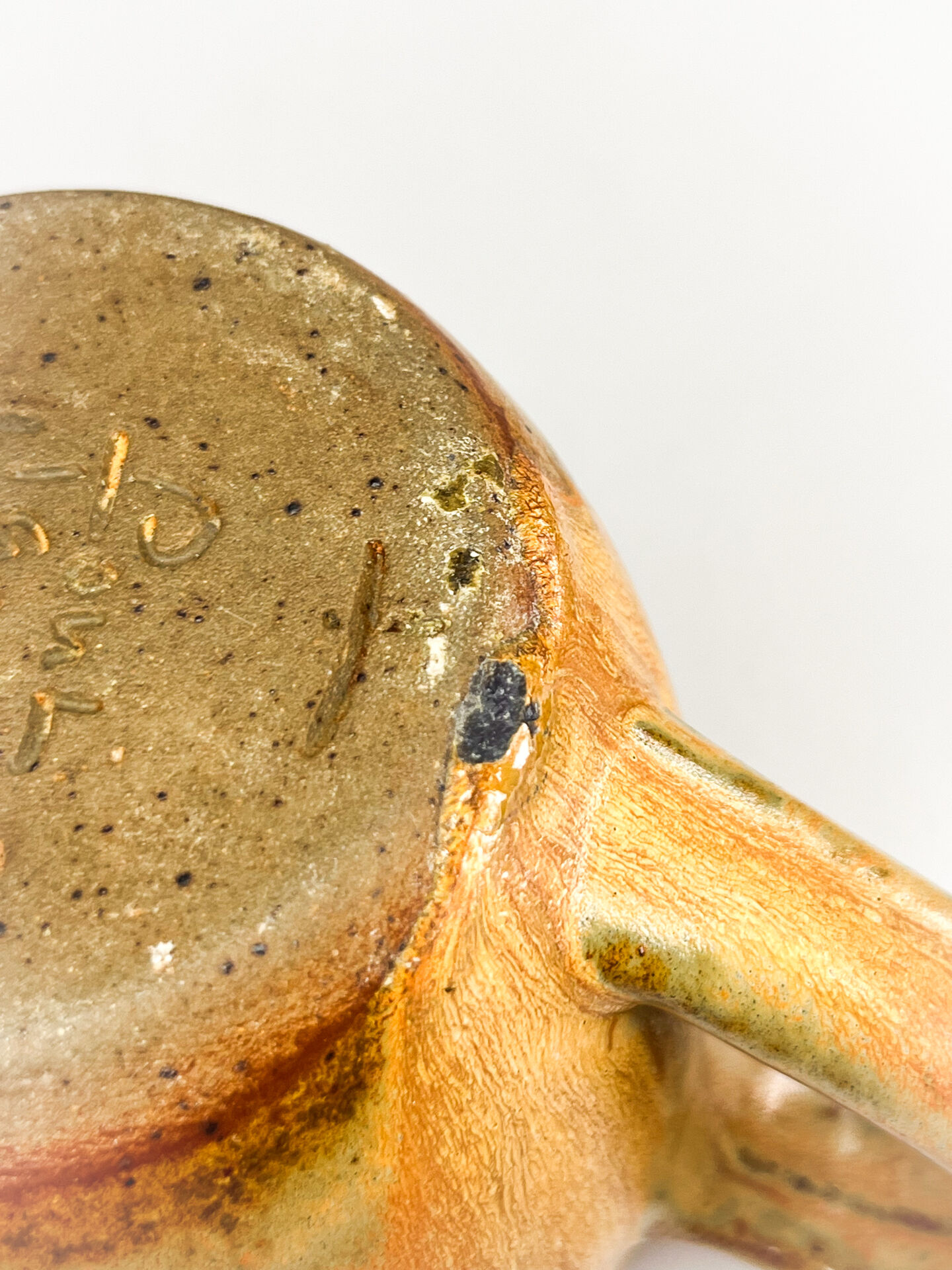 Vintage stoneware cup from the Abbey of Fontgombault.