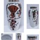 Vase Art déco Keller Guérin "Ceylan" décor oiseaux