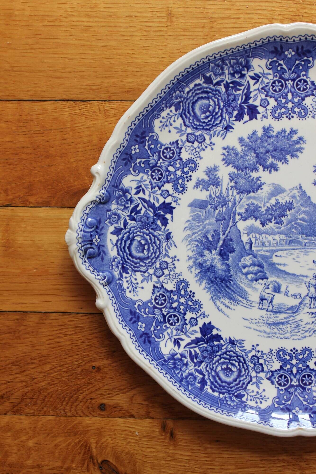 Round dish in earthenware "Burgenland" Villeroy and vintage Boch