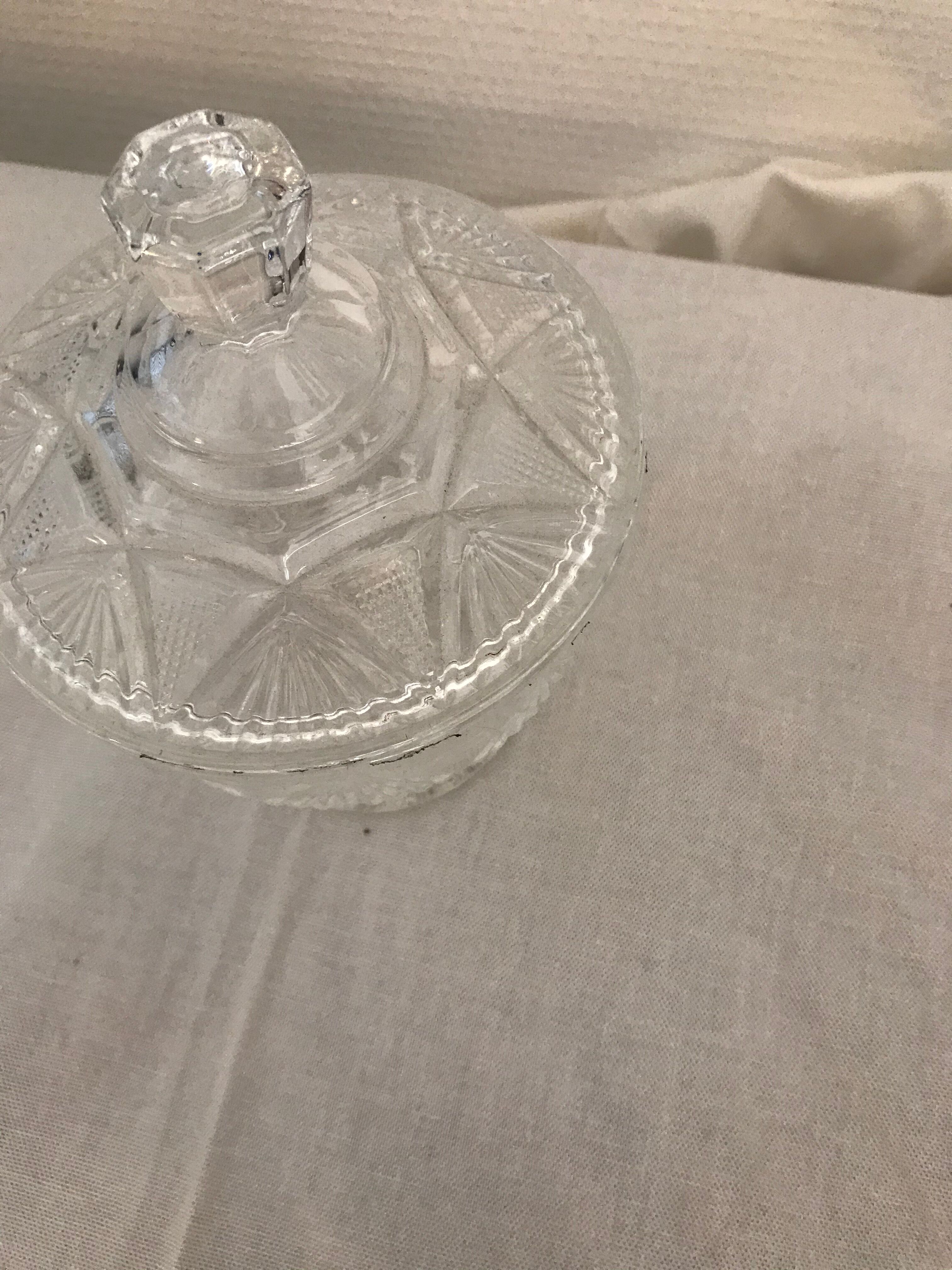 Chiseled glass candy