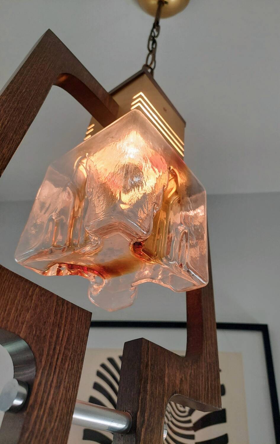 60s Murano glass pendant light